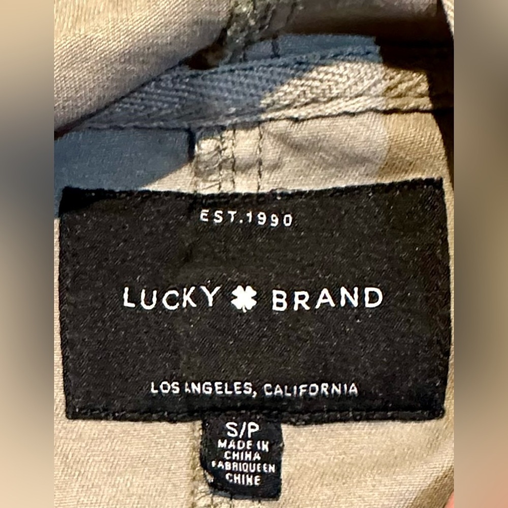 Lucky Brand Women’s Camo Utility Jacket Button Zipper Flap‎ Pockets Size S - Picture 3 of 7